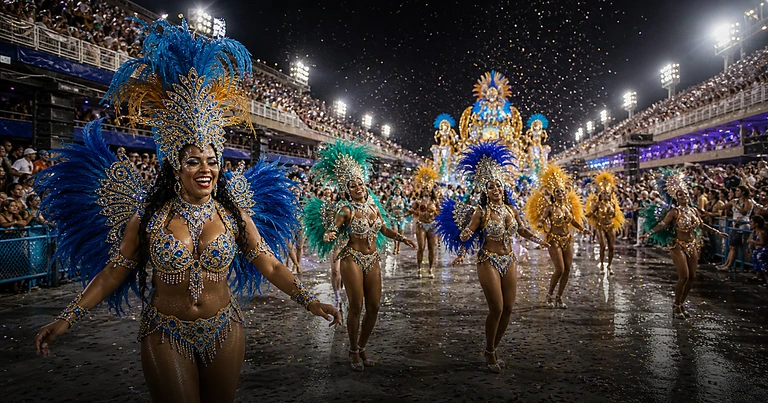Carnival parade masks