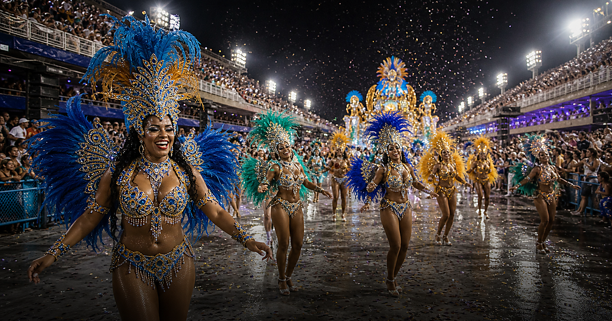Carnival parade masks