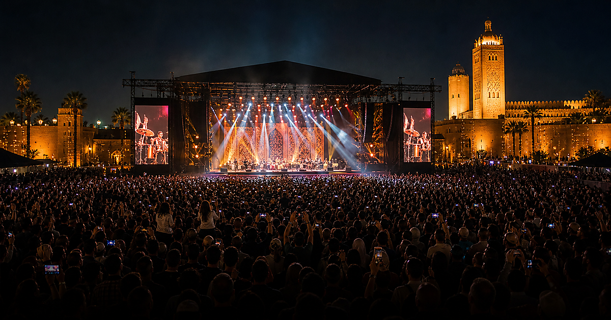Live music stage