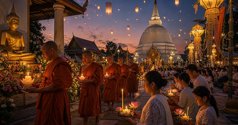 Religious festival lights