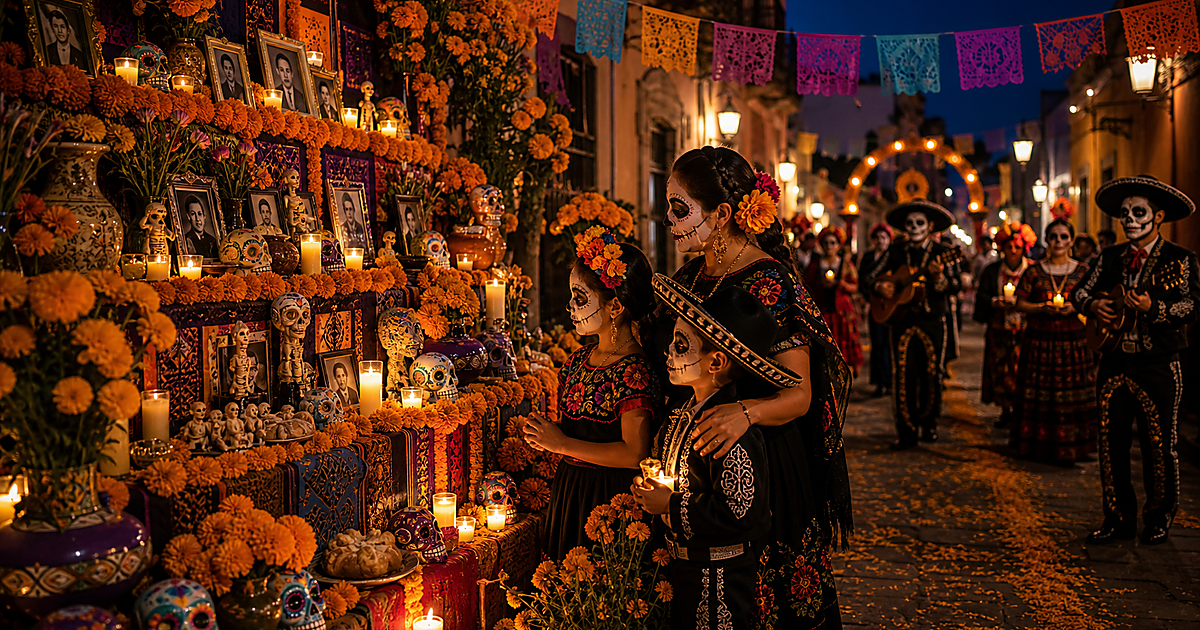 Traditional festival lanterns