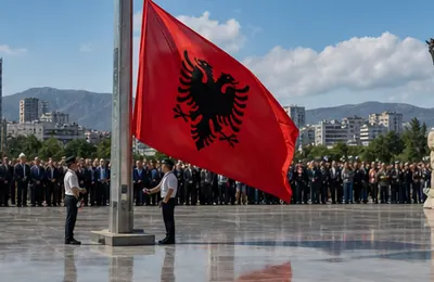 Skanderbeg Square ceremony
