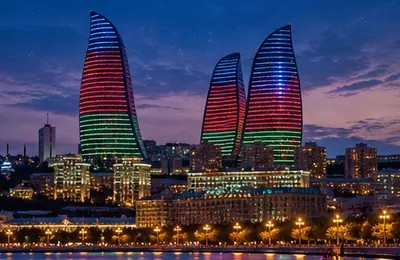 Flame Towers light show