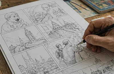 Comic strip art
