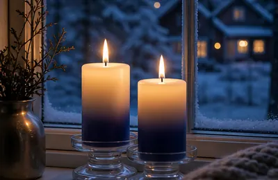 Candles in windows