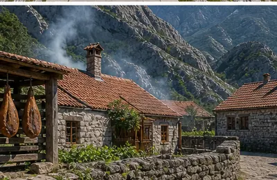 Njeguši village