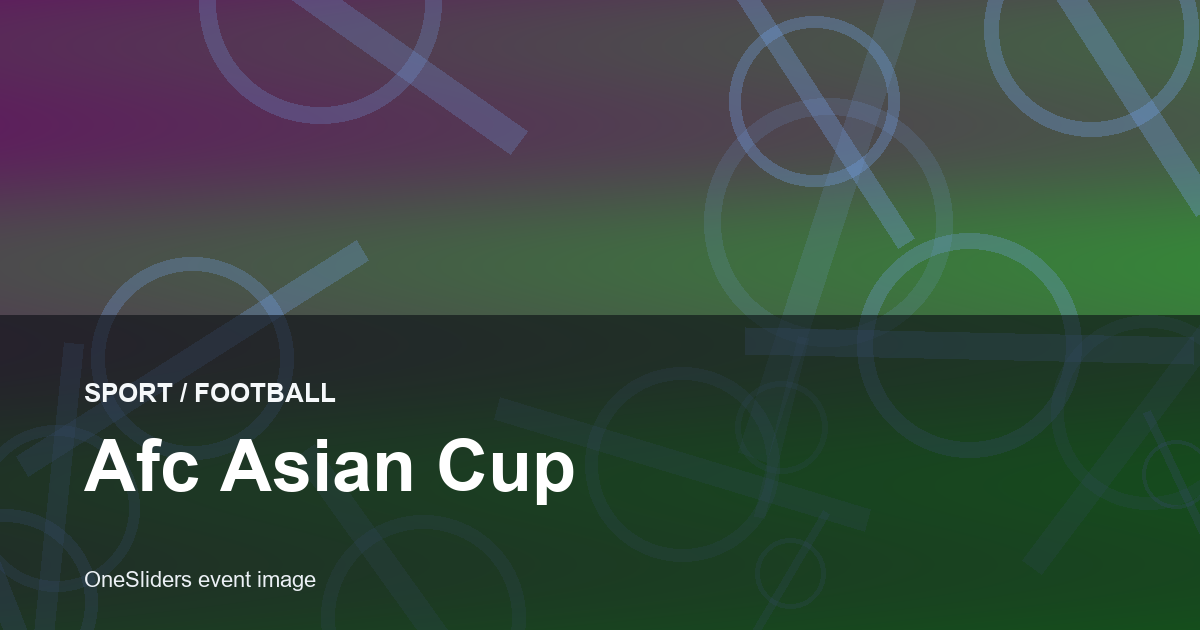 Afc Asian Cup hero image