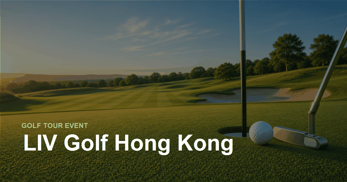 Liv Golf Hong Kong hero image