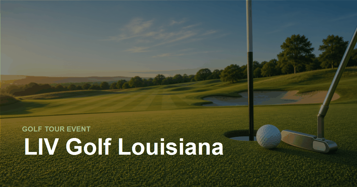 Liv Golf Louisiana hero image