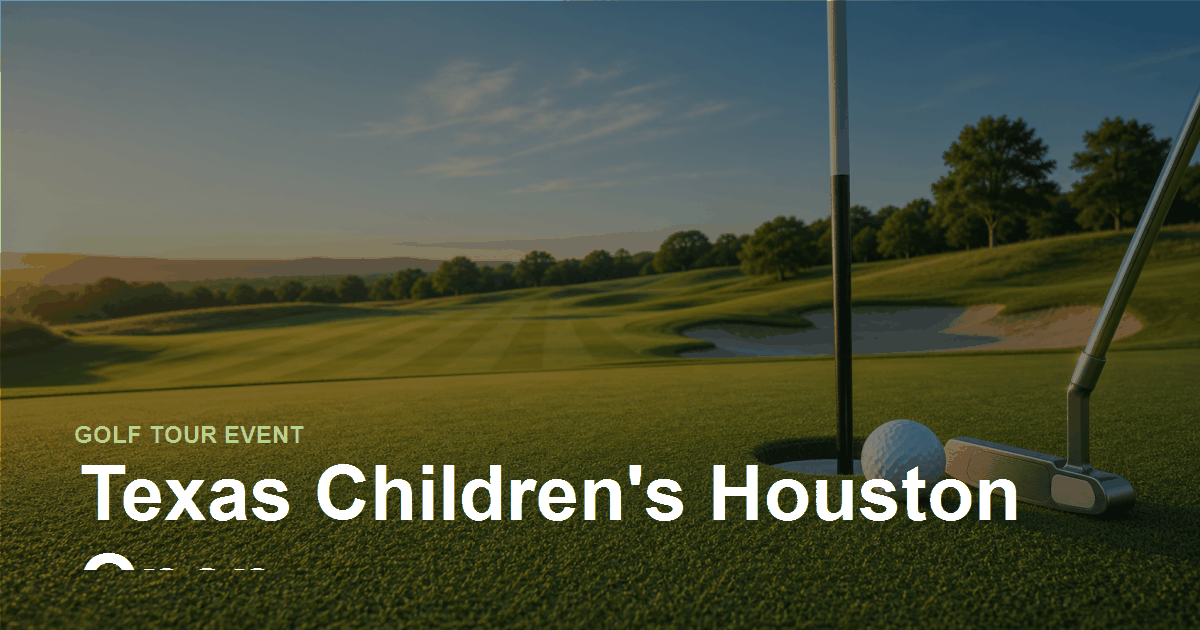 Texas Childrens Houston Open hero image
