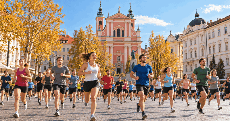 Ljubljana Marathon – Ljubljana city centre