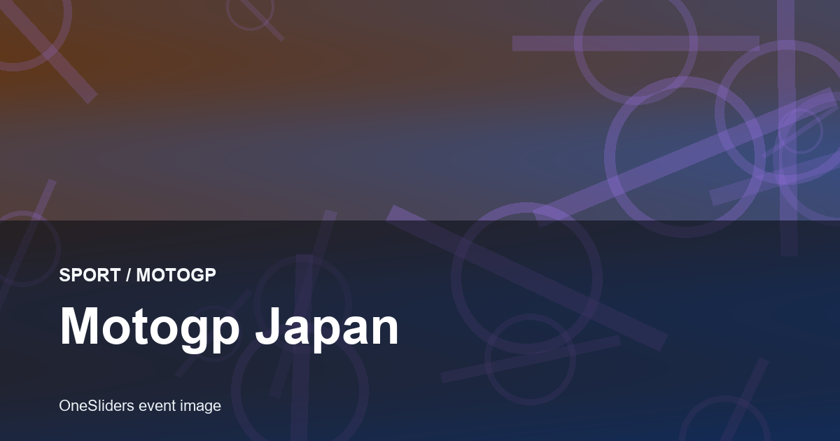 Motogp Japan hero image