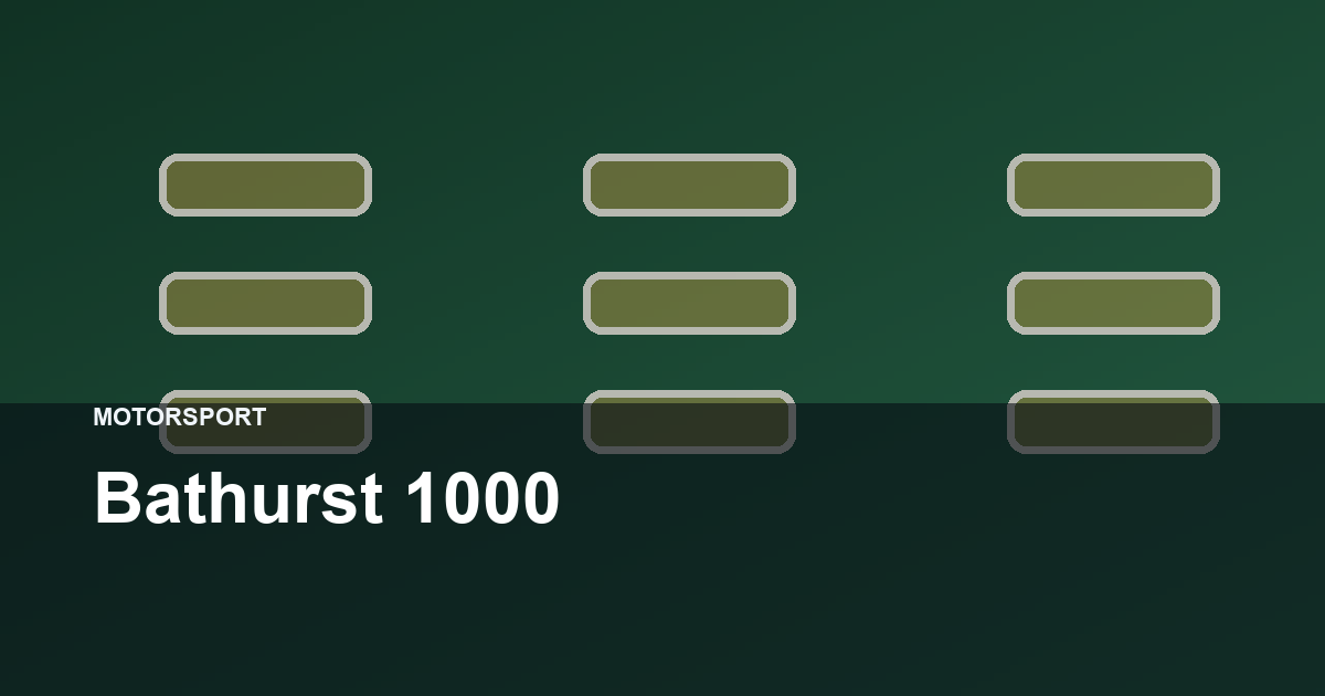 Bathurst 1000 hero image