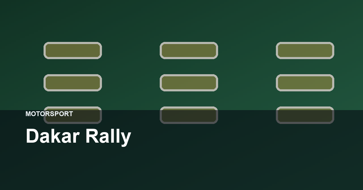 Dakar Rally hero image
