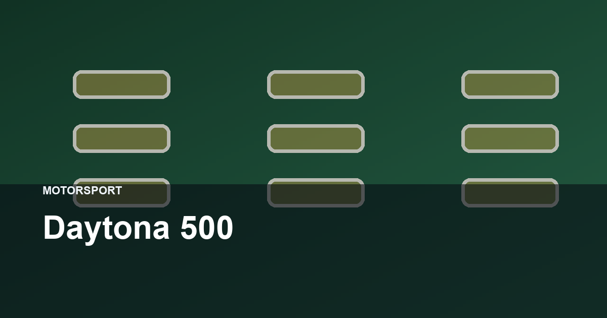 Daytona 500 hero image