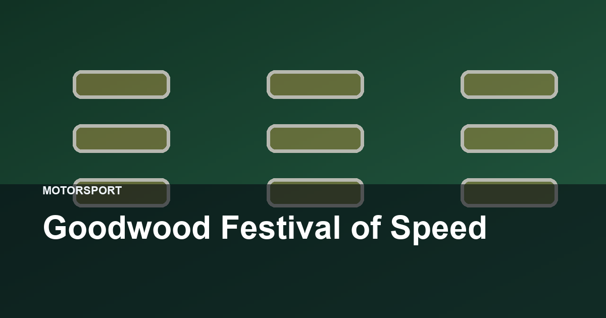 Goodwood Festival of Speed hero image