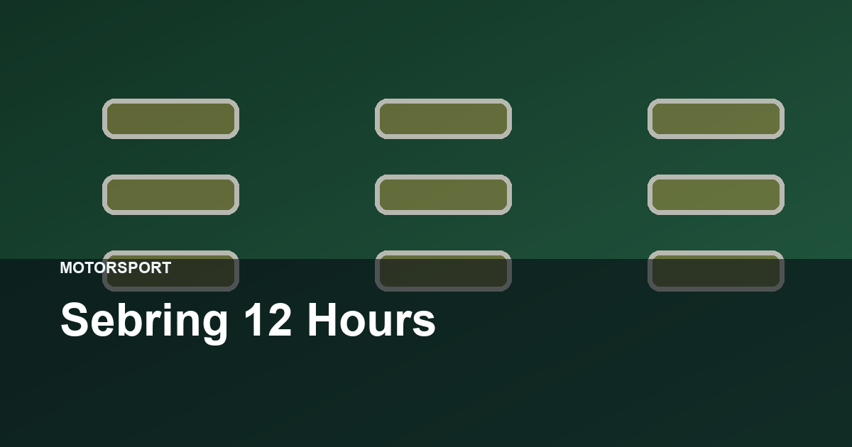 Sebring 12 Hours hero image
