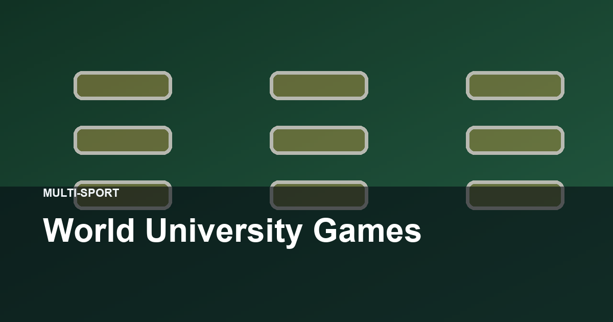 World University Games hero image