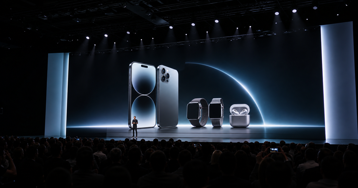 Apple September Event keynote-style hero image