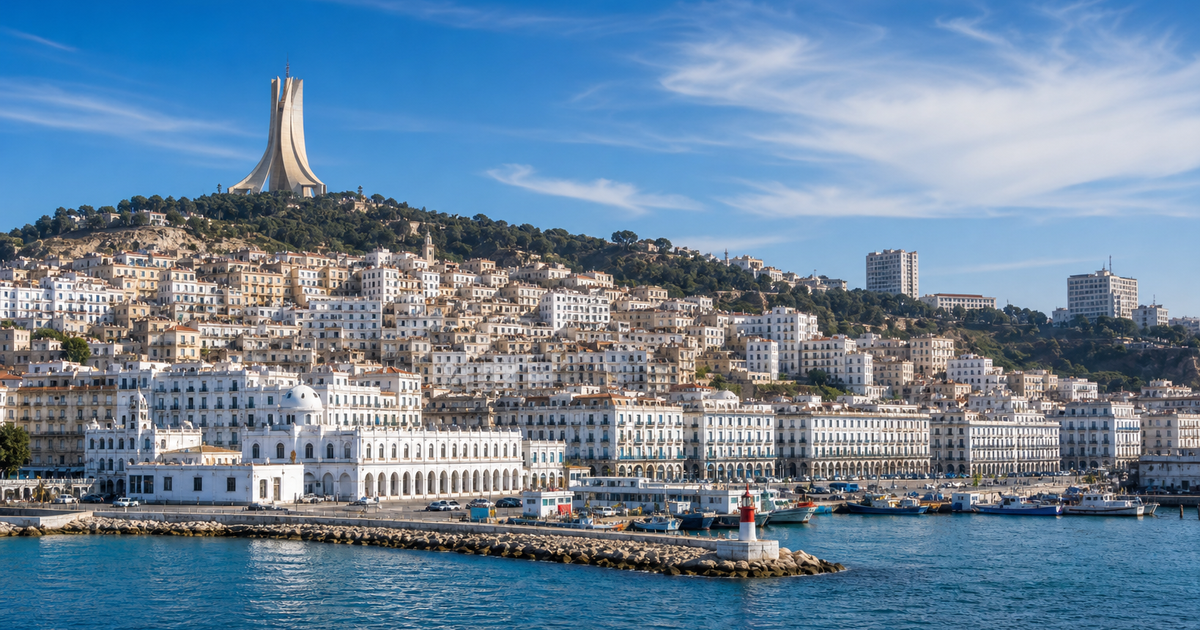 Algiers city waterfront and skyline