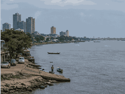 Congo River waterfront, Kinshasa