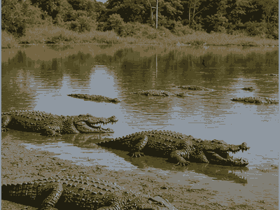 Yamoussoukro Crocodile Lake, Yamoussoukro