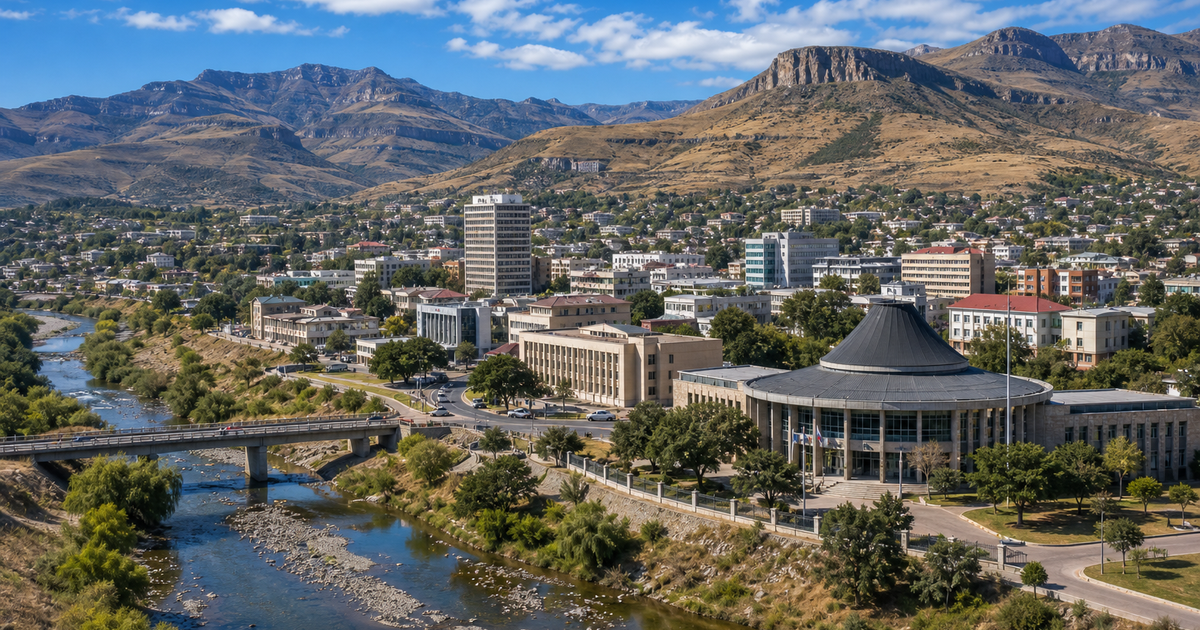 Maseru city waterfront and skyline