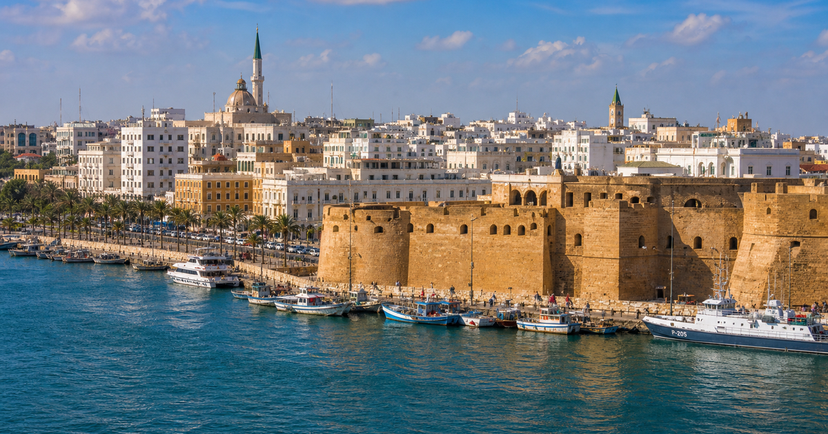 Tripoli city waterfront and skyline