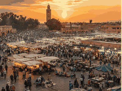 Jemaa el-Fnaa, Marrakech