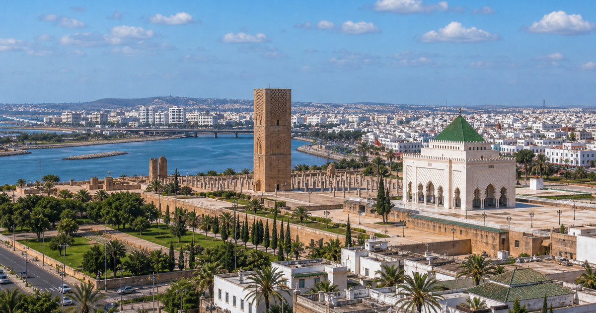 Rabat city waterfront and skyline