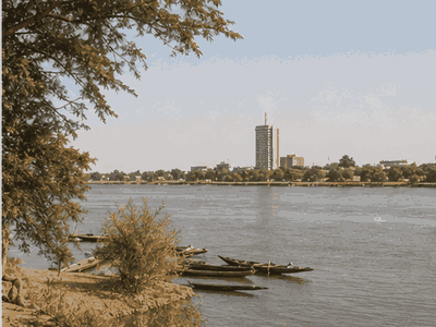 Niger River waterfront, Niamey