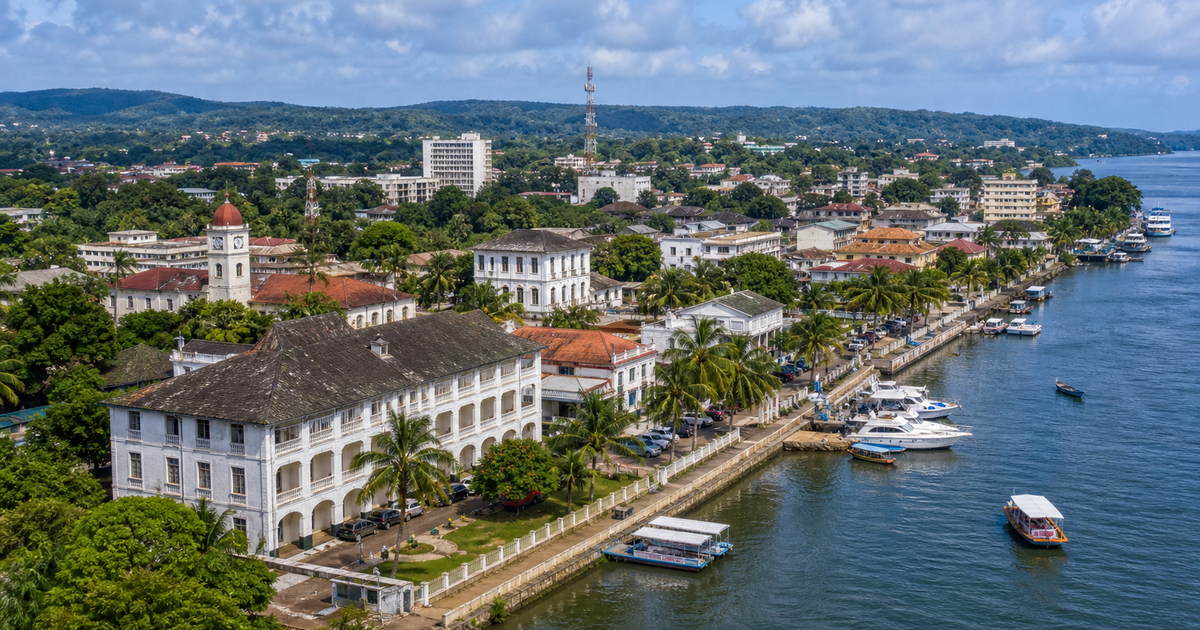 Calabar city waterfront and skyline