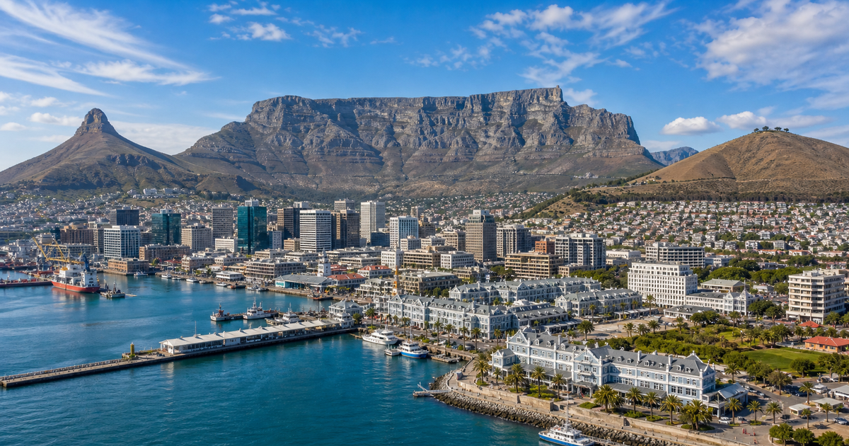 Cape Town city waterfront and skyline