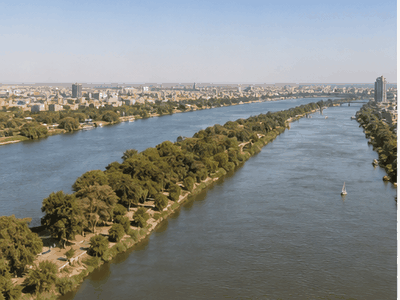 Confluence of the Blue and White Nile, Khartoum