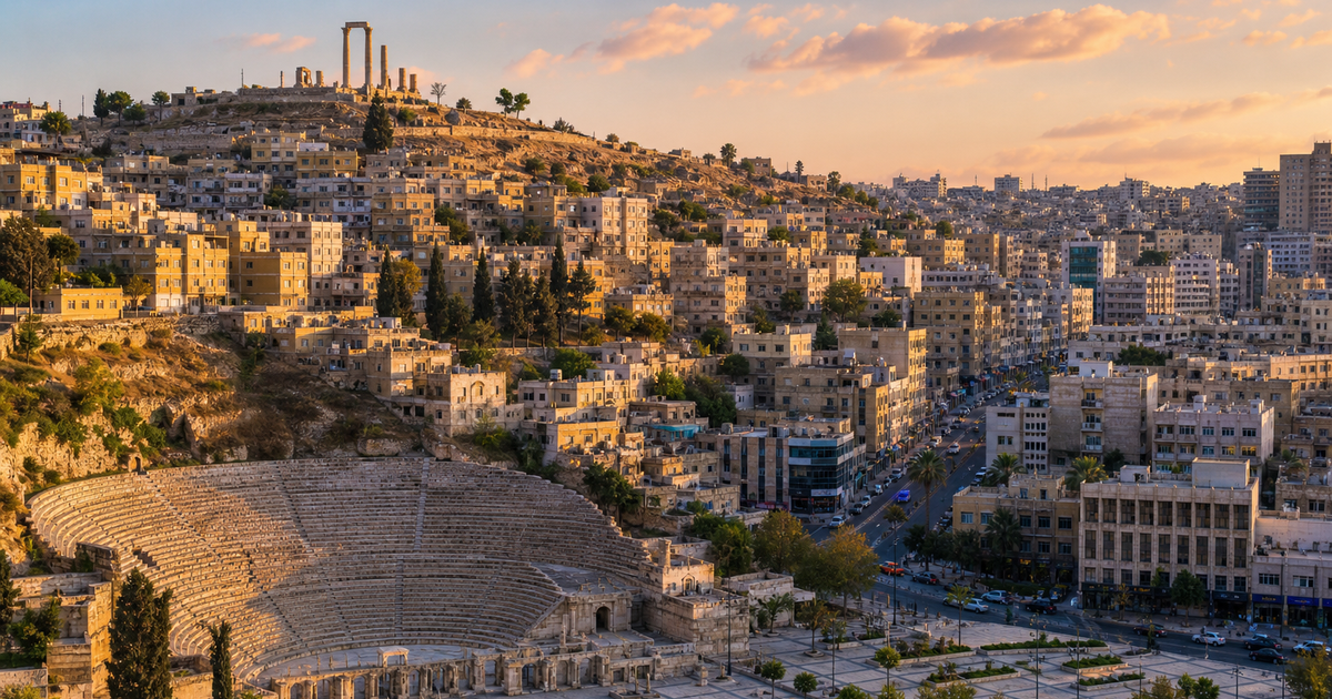 Amman city waterfront and skyline