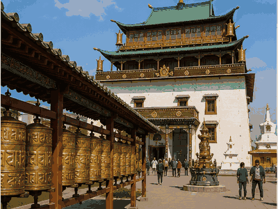 Gandan Monastery, Ulaanbaatar
