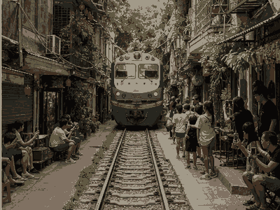 Train Street Hanoi, Hanoi