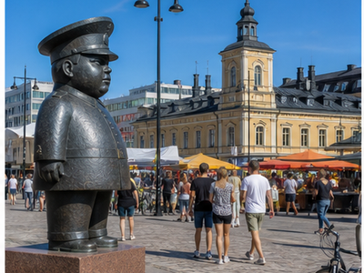 Market Square Policeman, Oulu