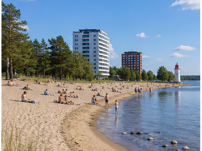 Nallikari beach, Oulu
