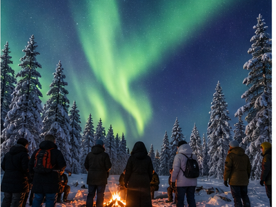Northern lights tours, Rovaniemi