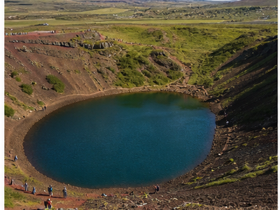 Kerid crater, Selfoss