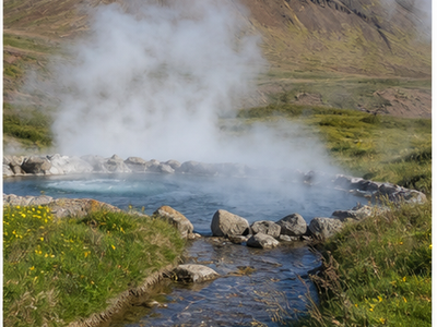 Hveragerdi hot springs, Selfoss