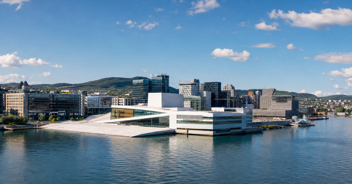 Oslo city waterfront and skyline
