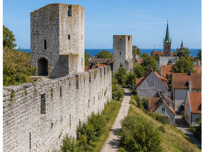 Visby city wall, Visby