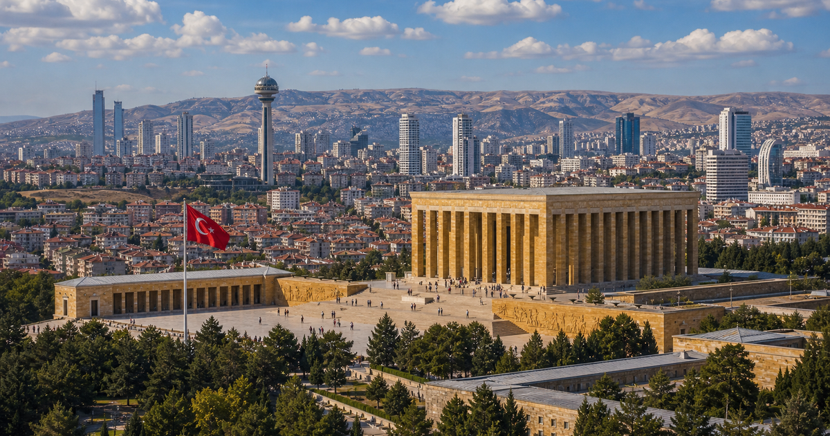 Ankara city waterfront and skyline