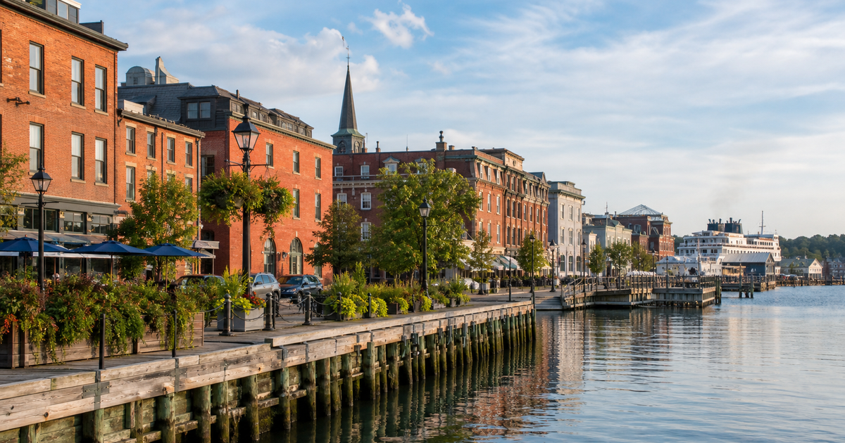 Charlottetown city waterfront and skyline