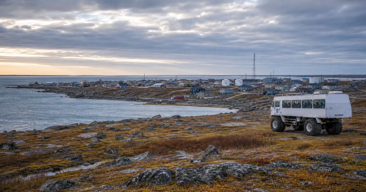 Churchill city waterfront and skyline
