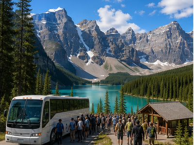 Moraine Lake access, Lake Louise
