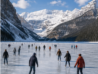 Ice skating season, Lake Louise