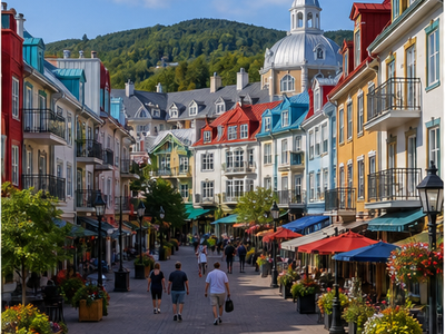 Pedestrian village, Mont-Tremblant